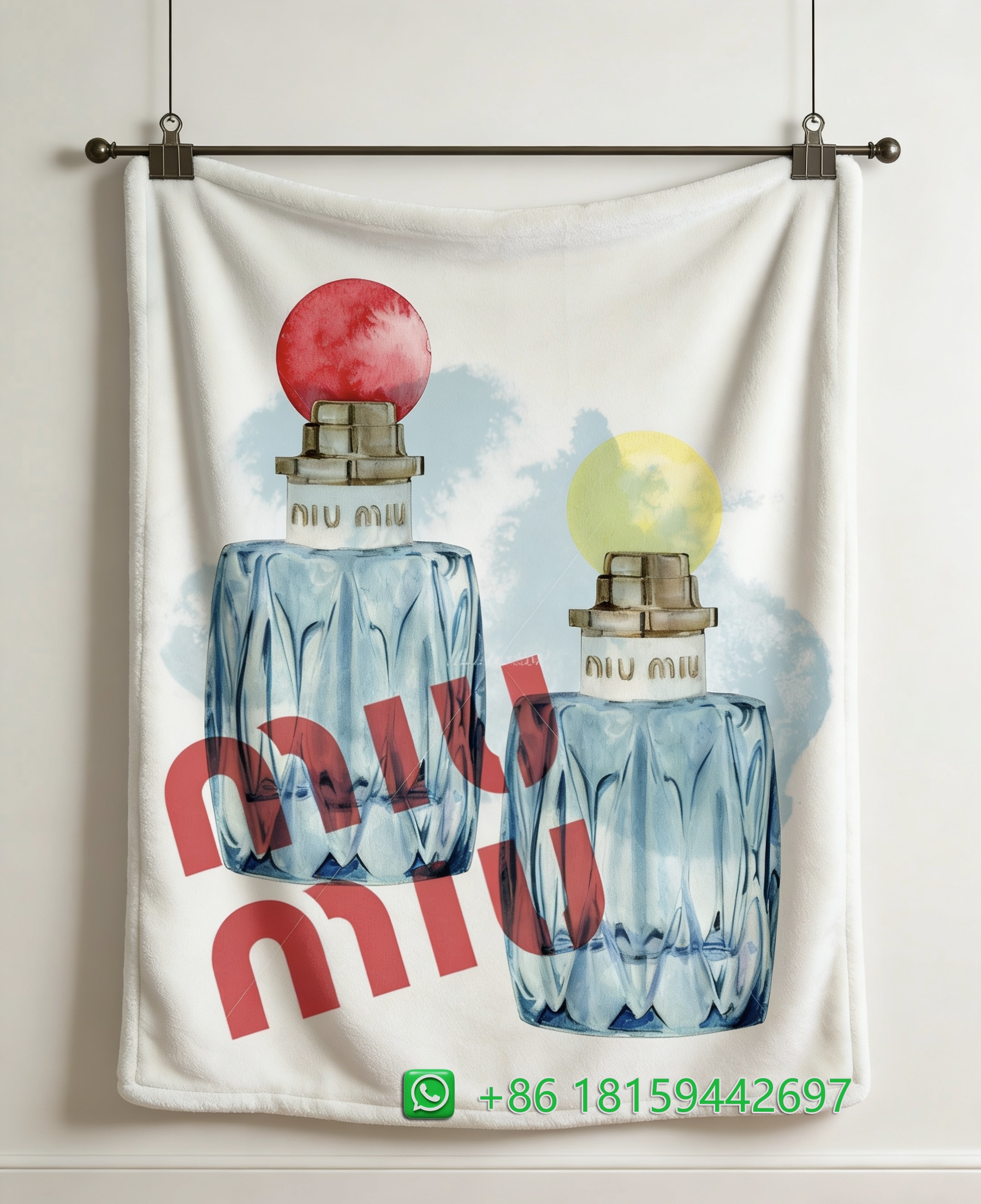 Miumiu Throw Blankets